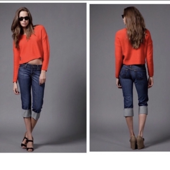 AG Adriana Goldschmied the Shorty cropped cuffed jeans - Picture 2 of 13